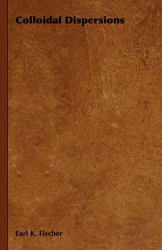Cover image for Colloidal Dispersions