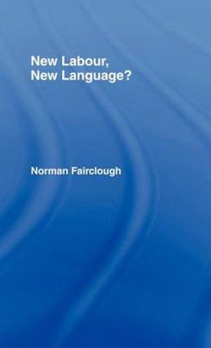 Cover image for New Labour, New Language?