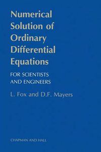 Cover image for Numerical Solution of Ordinary Differential Equations