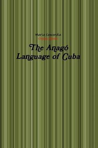 Cover image for The Anago Language of Cuba