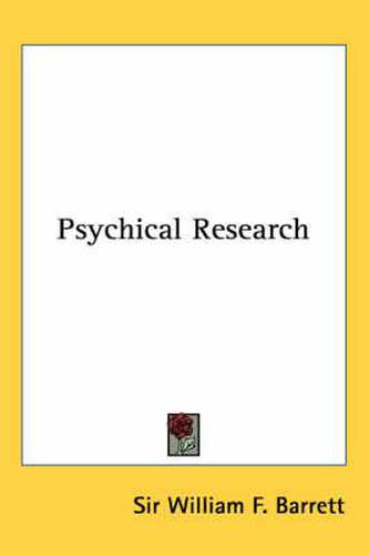Cover image for Psychical Research