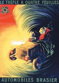 Cover image for Carnet Blanc, Affiche Automobiles Brasier