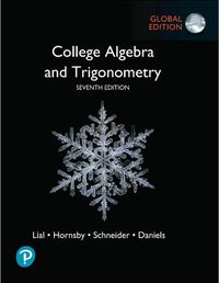 Cover image for College Algebra and Trigonometry, Global Edition + MyLab Math with Pearson eText