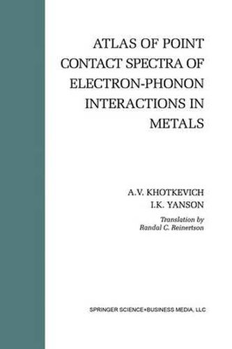 Cover image for Atlas of Point Contact Spectra of Electron-Phonon Interactions in Metals