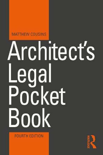 Cover image for Architect's Legal Pocket Book