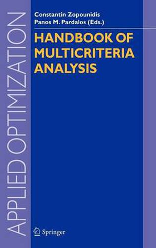 Cover image for Handbook of Multicriteria Analysis