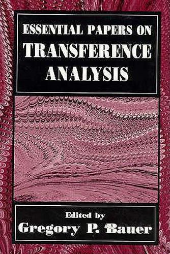 Cover image for Essential Papers on Transference Analysis