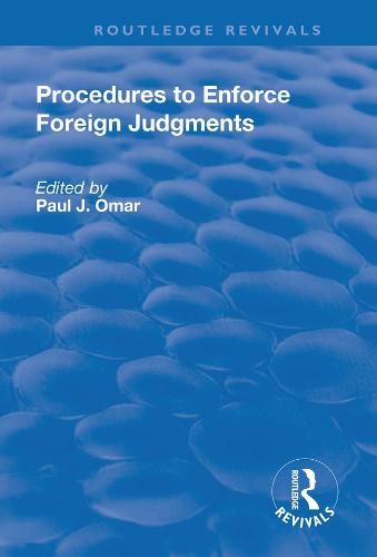 Cover image for Procedures to Enforce Foreign Judgments