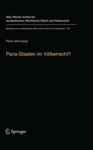 Cover image for Paria-Staaten im Voelkerrecht?