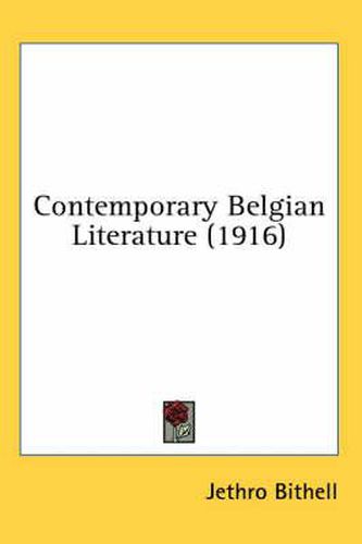 Contemporary Belgian Literature (1916)