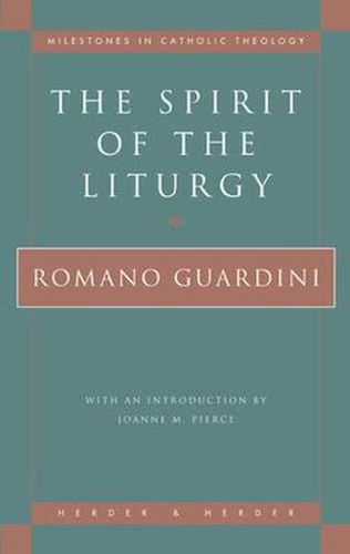 Cover image for Spirit of the Liturgy