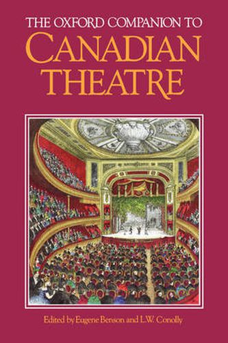 Cover image for The Oxford Companion to Canadian Theatre