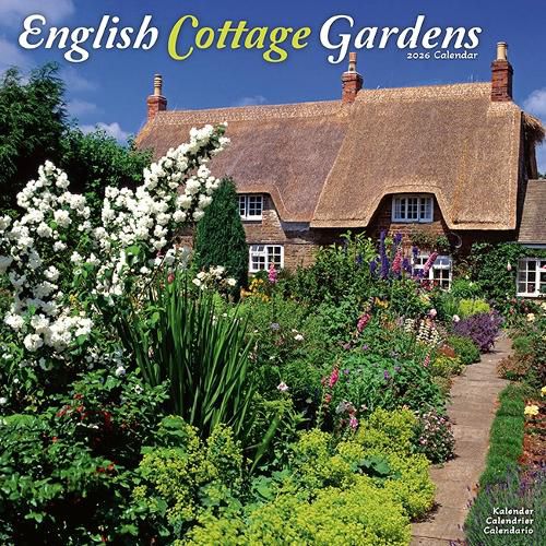 Cover image for English Gardens Calendar 2026 Square Scenic Wall Calendar - 16 Month
