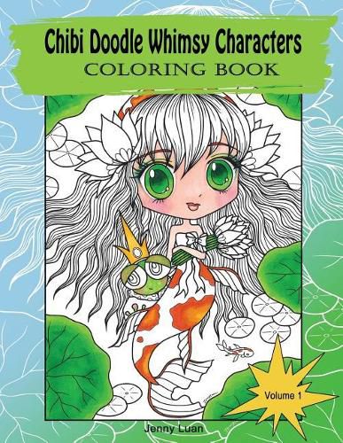 Cover image for Chibi Doodle Whimsy Characters: coloring book