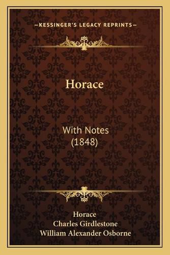 Horace: With Notes (1848)