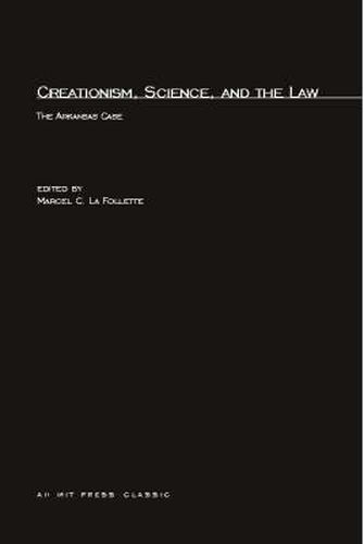 Cover image for Creationism, Science and the Law