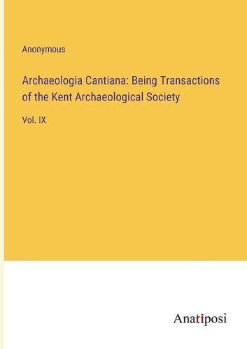 Cover image for Archaeologia Cantiana