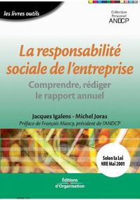 Cover image for La responsabilite sociale de l'entreprise: Comprendre, rediger le rapport annuel