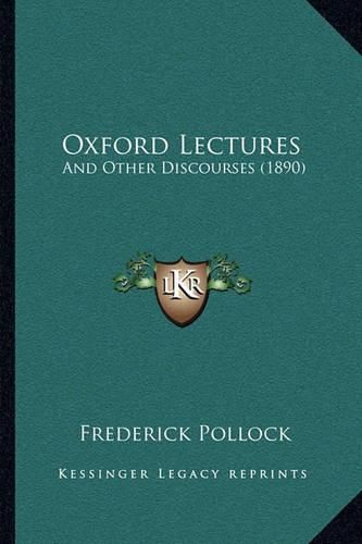 Oxford Lectures: And Other Discourses (1890)