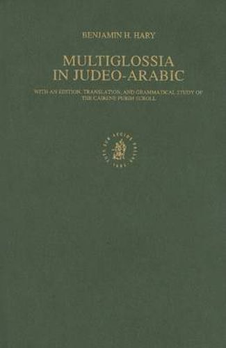 Cover image for Multiglossia in Judeo-Arabic: With an Edition, Translation, and Grammatical Study of the Cairene Purim Scroll