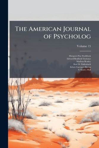 Cover image for The American Journal of Psychology