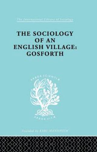 Cover image for The Sociology of an English Village: Gosforth