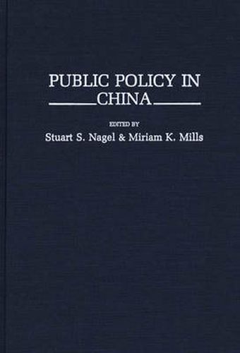 Cover image for Public Policy in China