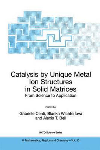 Cover image for Catalysis by Unique Metal Ion Structures in Solid Matrices: From Science to Application