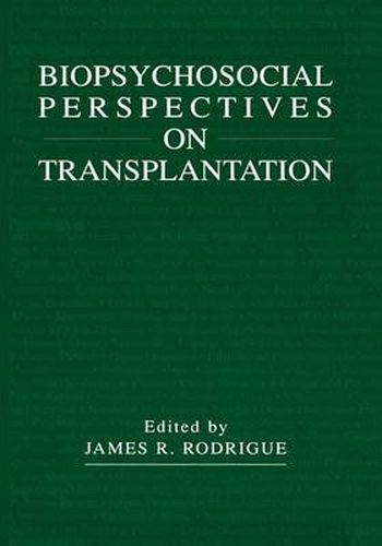 Cover image for Biopsychosocial Perspectives on Transplantation