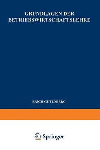 Cover image for Grundlagen Der Betriebswirtschaftslehre: Der Absatz