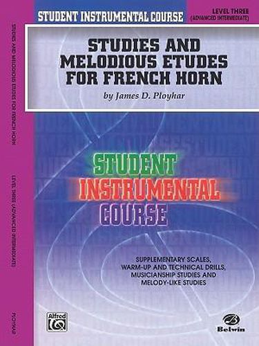 Cover image for Studies and Melodious Etudes for Horn, Level III: Student Instrumental Course