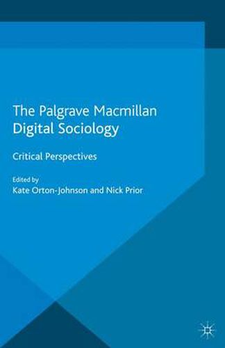 Cover image for Digital Sociology: Critical Perspectives