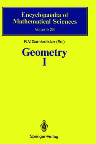 Cover image for Geometry I: Basic Ideas and Concepts of Differential Geometry