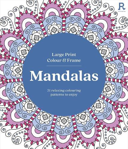 Cover image for Large Print Colour & Frame - Mandalas