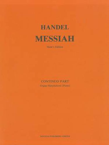 G.F. Handel: Messiah (Watkins Shaw) - Continuo/Organ