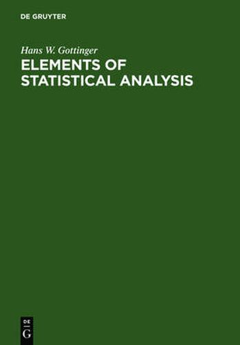 Cover image for Elements of Statistical Analysis