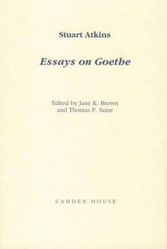 Essays on Goethe