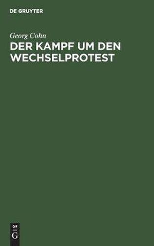 Cover image for Der Kampf um den Wechselprotest