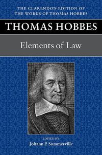 Cover image for Thomas Hobbes: Elements of Law