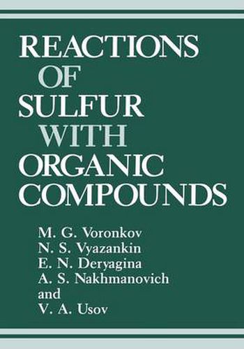 Cover image for Reactions of Sulfur with Organic Compounds