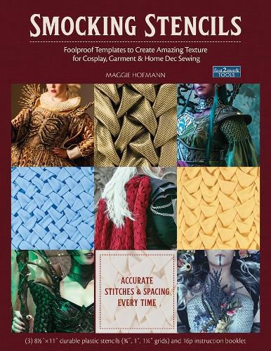 Cover image for Smocking Stencils: Foolproof Templates to Create Amazing Texture for Cosplay, Garment & Home Dec Sewing