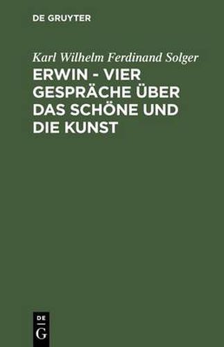 Erwin Vier Gesprache Uber Das Schone Und Die Kunst