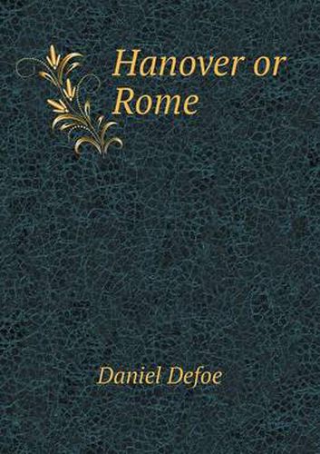 Cover image for Hanover or Rome