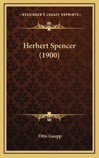 Cover image for Herbert Spencer (1900)