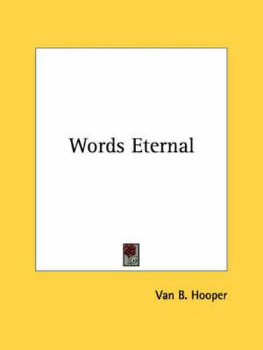 Cover image for Words Eternal