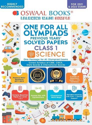 Cover image for One for All Olympiad Previous Years' Solved Papers, Class-1 Science