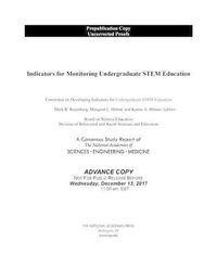 Cover image for Indicators for Monitoring Undergraduate STEM Education