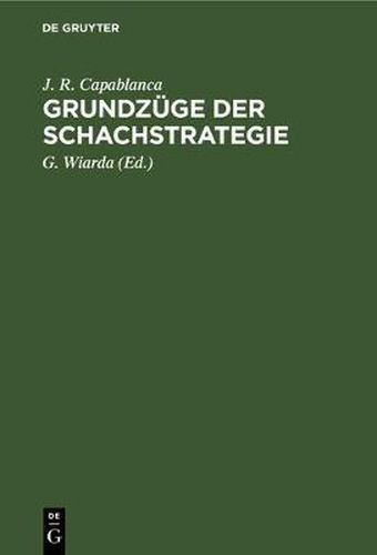 Cover image for Grundzuge Der Schachstrategie