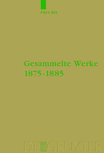 Gesammelte Werke 1875-1885