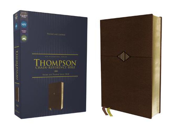 Cover image for NIV, Thompson Chain-Reference Bible, Leathersoft, Brown, Red Letter, Comfort Print